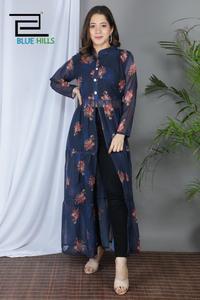 Georgette Kurtis douce, style décontracté, pour tenue de Festival, modèle 2021, vente en gros - Product Image 3