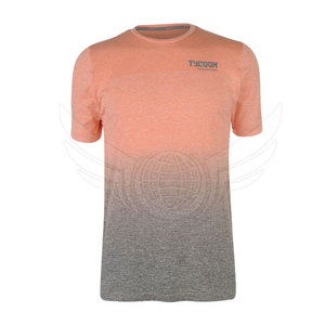 โรงงานขาย OEM ที่มีคุณภาพสูงเสื้อยืดผ้าฝ้ายโพลีเอสเตอร์สีธรรมดาเสื้อยืด - Product Image 1