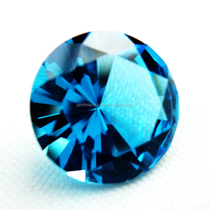 ธรรมชาติสวิสสีฟ้าบุษราคัมรอบตัดปรับขนาดผสมเครื่องประดับทำหินมีค่า100% อัญมณีธรรมชาติในราคาต่ำ - Product Image 4