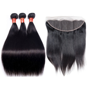 12 pouces naturel 13x4 frontal bouclés Remy vierge cheveux humains teint à chaud toutes les couleurs brut vietnamien vierge cheveux pour tressage fait - Product Image 4