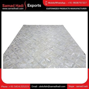 2024 M121 personnalisé en cuir de vachette étincelant brodé tapis tapis ensemble vente chaude tapis au prix de gros - Product Image 5