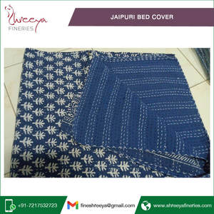 Jaipuri ผ้าคลุมเตียงถักลายสไตล์โบฮีเมียนมาใหม่ - Product Image 2