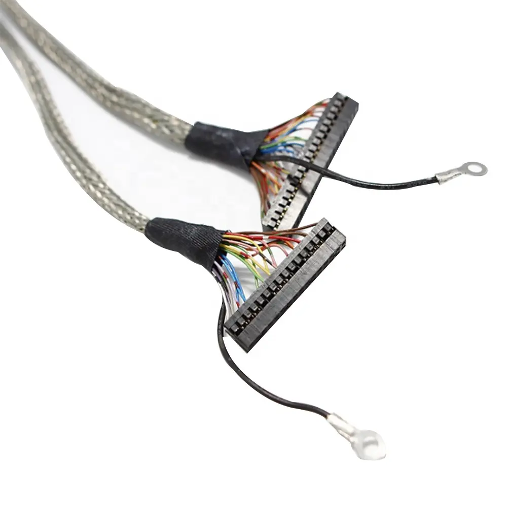 custom-made FIX 20pin/30pin/40pin/50pin lvds cable assembly