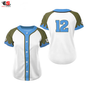 Uniforme de Béisbol Personalizado Azul y Blanco para Mujer, Ropa Deportiva Sublimada, Pantalones Cortos Lisos, 100% Poliéster - Product Image 3