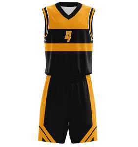 Uniforme de baloncesto estampado por sublimación personalizado de la mejor calidad conjunto profesional tallas grandes transpirable 100% poliéster al por mayor - Product Image 3