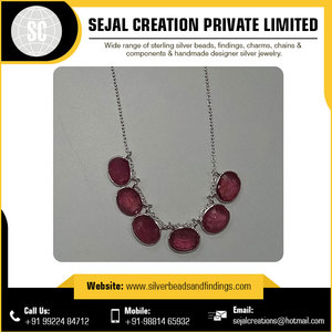 Handmade 925 <b>Sterling</b> <b>Silver</b> <b>Necklace</b> Set From India - Product Image 4
