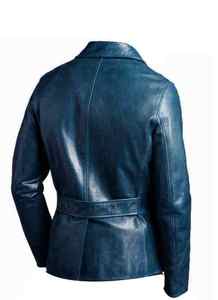 Fashion Design Autumn Winter Leather Trench Coat Real <b>Sheepskin</b> Long Leather <b>Jackets</b> Women - Product Image 2