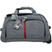 Sac de voyage à roulettes unisexe de haute qualité, imperméable, imprimé léopard, en polyester, avec fermeture éclair, logo personnalisé, fabriqué au Vietnam