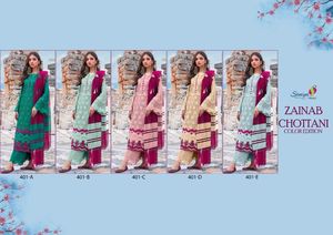 Bộ Com Lê Salwar Kameez Làm Việc Với Vải Chiffon Dupatta Cho Phụ Nữ Pakistan Bộ Đồ Cotton Phong Cách Pakistan Ấn Độ Với Chikan Kari - Product Image 6