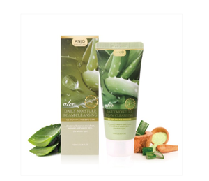 ANJO Cosmétiques Coréens Gel Nettoyant Quotidien Moussant à l'Aloès Anti-Rides 100ml Nettoyage en Profondeur Hydratant Élimination des Imperfections Tous Types de Peau - Product Image 1