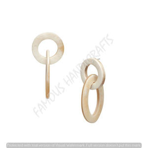 Boucle d'oreille en résine pour filles boucle d'oreille traditionnelle fantaisie en résine - Product Image 5