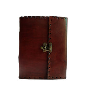 Premium Antique Dark Brown Leather Journal Attached <b>Lock</b> <b>Diary</b> for Business & Daily Office Use Gift - Product Image 1