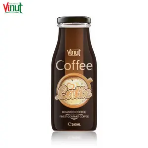 280ml VINUT şişe ücretsiz etiket yeni ambalaj kahve Latte toptan tedarikçileri ihracat için hazır
