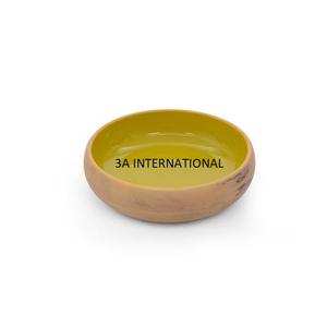 Cuenco para servir frutas con acabado esmaltado, utensilios para hoteles y restaurantes para el hogar, cuenco de madera con cuerno, cuenco para servir ensalada o frutas - Product Image 1