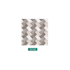 Azulejos de porcelana pulida, diseño 3d zig-zag, color amarillo, 40x40cm - Product Image 3