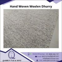 Elegante hand gewebte Dhurry-Teppiche aus 100% Wolle, rechteckig, günstiger Preis Exporteur für Wohnzimmer