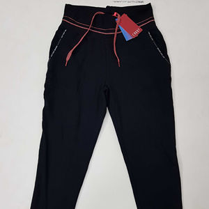 Pantalones casuales de algodón elásticos con cordón para mujer, marca original, excedentes de producción, lote de Bangladesh - Product Image 1