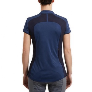 Chemise de golf pour fille, manches courtes, col halter, en Spandex/Polyester, respirante, écologique, toutes saisons - Product Image 2