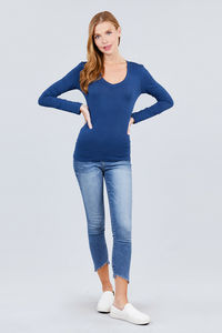 Best Colors Women t Shirts V Neck Long Sleeves with High Quality <b>Material</b> and Custom Printing Methods - Product Image 3