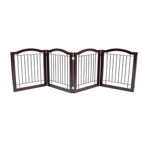 Puertas de seguridad de madera para mascotas, 3 paneles, hechas con Mango de madera para cachorros y mascotas, personalizadas, en venta - Product Image 2