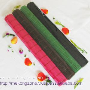 Accessoire d'artisanat de temps de repas de napperon de table en bambou de forme libre écologique - Product Image 4