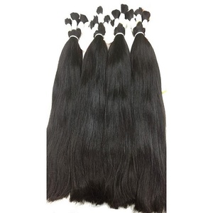Extensiones de cabello natural indio no Remy, doble dibujo, gris, alta calidad, al por mayor, mejor precio - Product Image 1