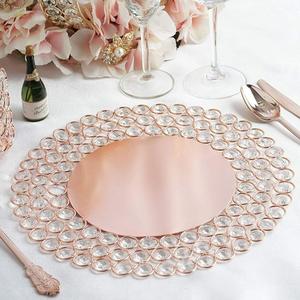 Plats galvanisés de chargeur en métal de mariage avec la frontière nervurée de conception - Product Image 6