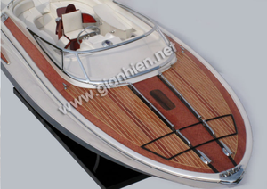 Riva Ramaa 44-90cm Modelo náutico de madera Barco de velocidad Modelo pintado de platino Barco - Product Image 2