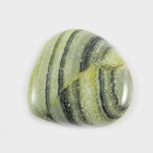 Jaspe de onda Natural, 26x26mm, cabujón de corazón, gms, Gema suelta, 5,09 - Product Image 1