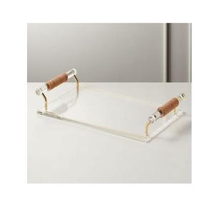 Bandeja de Acrílico para Té y Café de Diseño Moderno, Bandeja Rectangular de la Mejor Calidad para Servir Alimentos, Más Vendida - Product Image 1