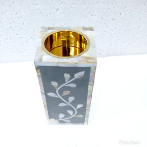 Artesanías de alta calidad, bandeja con incrustaciones de perlas madre pulidas, caja, quemador de incienso, juego Bakhoor, artesanías naturales de estilo Mubkhar Madkhan - Product Image 3