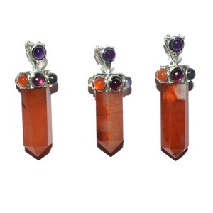 Best Saler of Red Carnelian Fat Chakra Pencil Pendants : Red Carnelian Fat Chakra Pencil Pendants for Sale - Product Image 1
