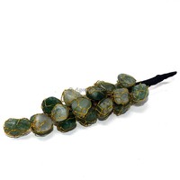 Piedra Preciosa de Ágata Pulida y Rodada para Sanación del Amor, Bola de Cornalina de Siete Chakras, Imagen de Cristal, Tendencia de Moda, Coleccionable para Pared o Coche