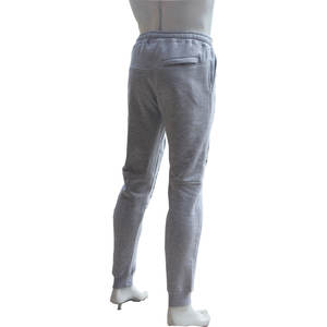 Costume de jogging à capuche gris chiné sur mesure pour hommes, survêtement de sport à manches longues 100% coton pour l'hiver - Product Image 5