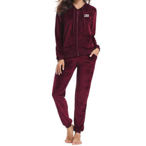 Vente en gros de survêtements d'hiver écologiques pour femmes, grande taille, couleur et logo personnalisés, manches longues - Product Image 6