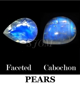 5X8mm poire naturel arc-en-ciel pierre de lune prix d'usine de gros de haute qualité pierres précieuses en vrac naturel arc-en-ciel pierre de lune IGI - Product Image 4