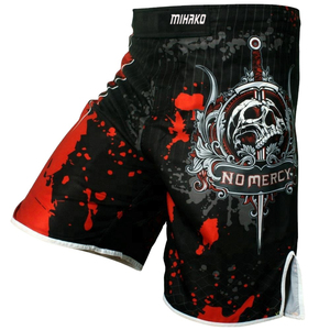กางเกงขาสั้น MMA พิมพ์ลายสำหรับผู้ชายชุดต่อสู้ผ้าฝ้ายต่อสู้ต่อสู้ต่อสู้แบบกำหนดเอง - Product Image 1