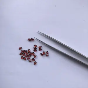 4X3mm 천연 붉은 석류석 부드러운 배 느슨한 카보 숑 세미 보석 제조 업체 도매 지금 구매