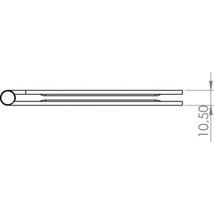 Bisagras de rodamiento de bolas de acero inoxidable de 66mm, armarios de puertas internas plegables resistentes al fuego, conectores de caja de ventana y soportes de estante - Product Image 5