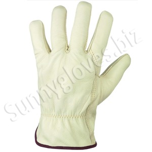 ถุงมือทำงานหนังวัวสีขาว,ถุงมือทำงานสำหรับการจัดสวนพร้อมความปลอดภัย - Product Image 1