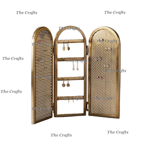 Présentoir de bijoux de qualité exclusive pour la beauté et les accessoires personnels Support de bijoux en or de qualité supérieure - Product Image 1