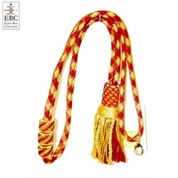 Grossiste en glands métalliques dorés OEM pour robes ecclésiastiques et liturgiques, glands personnalisés pour prêtres, clergé, évêques, cordon avec glands