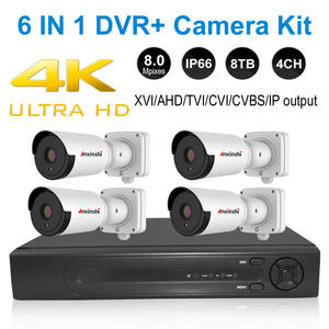Kit cctv câmera de 10x zoom 4k, super wdr 120db, câmera de bala ahd tvi cvi cvbs sdi utc controle + 4k dvr - Product Image 2