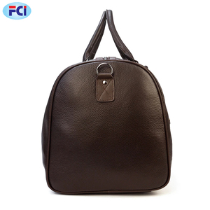 กระเป๋าเดินทางหนังแท้สำหรับผู้ชายผู้หญิง,กระเป๋าเดินทางสะพายไหล่ใบใหญ่แบบลำลองหนังวัวนิ่มสีดำขนาดใหญ่สำหรับไปเที่ยว - Product Image 4