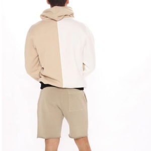 Hombres Slim Fit Terry Fleece Chándal Sudadera Con Capucha Con Corto - Product Image 5