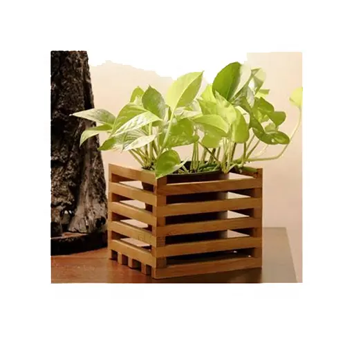 Mango Wood Square Planter Stand