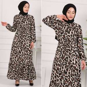 Nouvelle saison ethnique femmes robe à motifs ensemble turc islamique vêtements Abaya caftan dubaï arabe musulman islamique mode adultes - Product Image 6