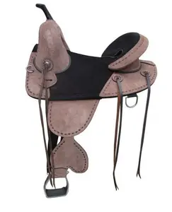 SHEMAX 2024 OEM NUEVA MODA HECHA EN PAKISTÁN PERSONALIZADA AL POR MAYOR 16 "Double T Treeless Saddle