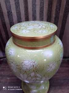 BRASS WHITE PET PAW BOX URN FUNERAL SUMINISTROS BRASSWORLD INDIA, White Paws Brass Pet Urn - Product Image 4