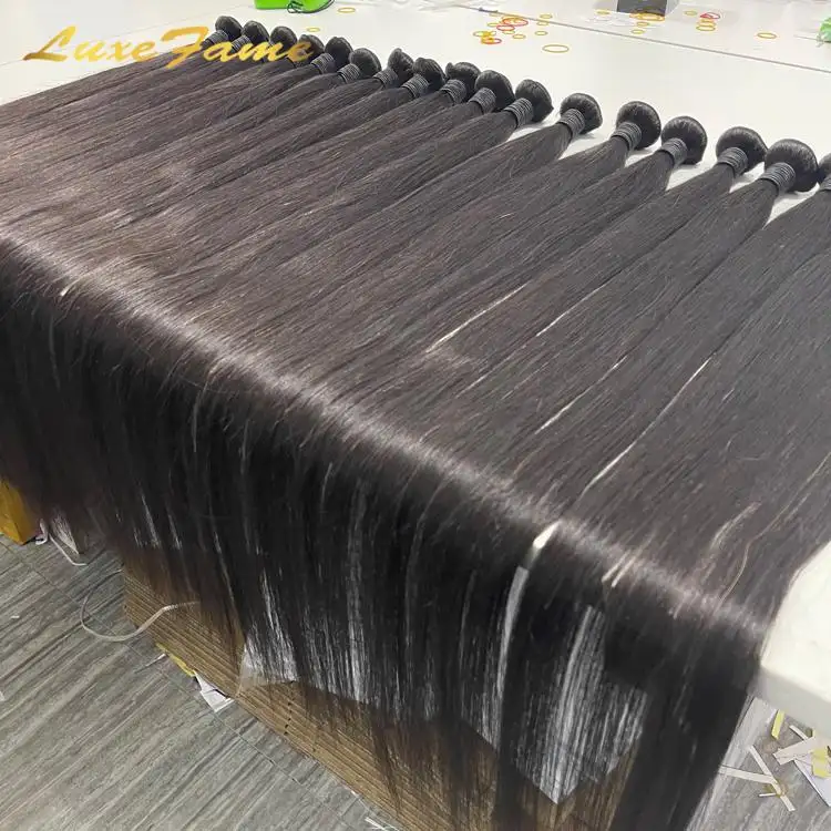 Дешевая красивая упаковка для наращивания натуральные волнистые необработанные индийские волосы с толстой кутикулой выровненные пучки волос для оптовых поставщиков